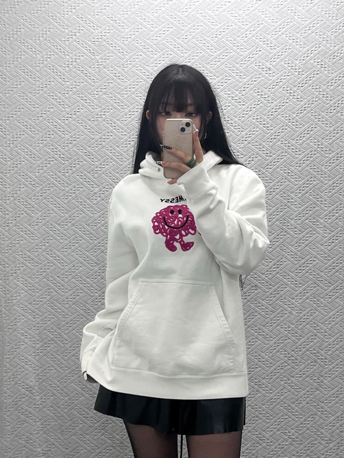 산드로 빈티지 캐주얼 키치 드로잉 약기모 후드티 105 C10228 상품이미지2