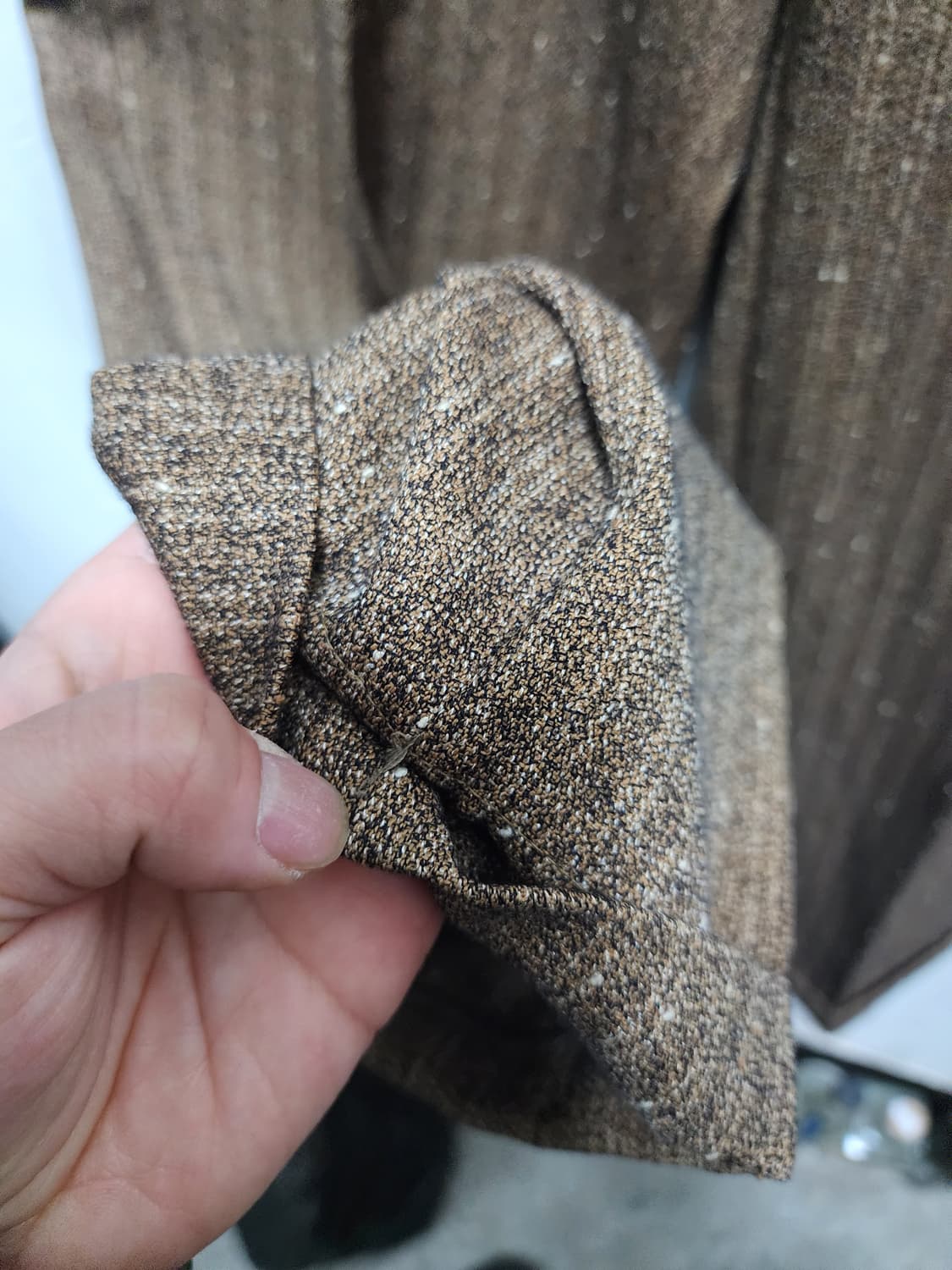 90s DANPOL 덴폴 모직 투턱 와이드 슬랙스  상품이미지5