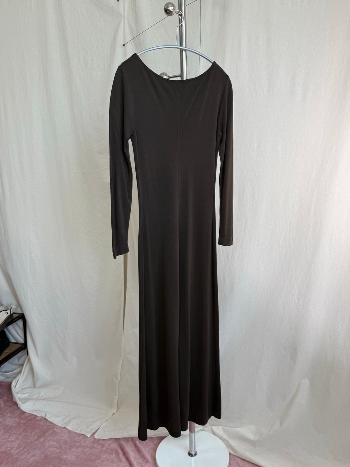 Maxmara (Italy) 레이온 울 롱 드레스 상품이미지6