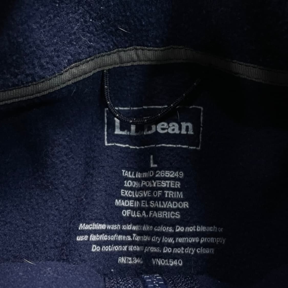 100 엘엘빈 L.L.BEAN 폴라텍 후리스 상품이미지3
