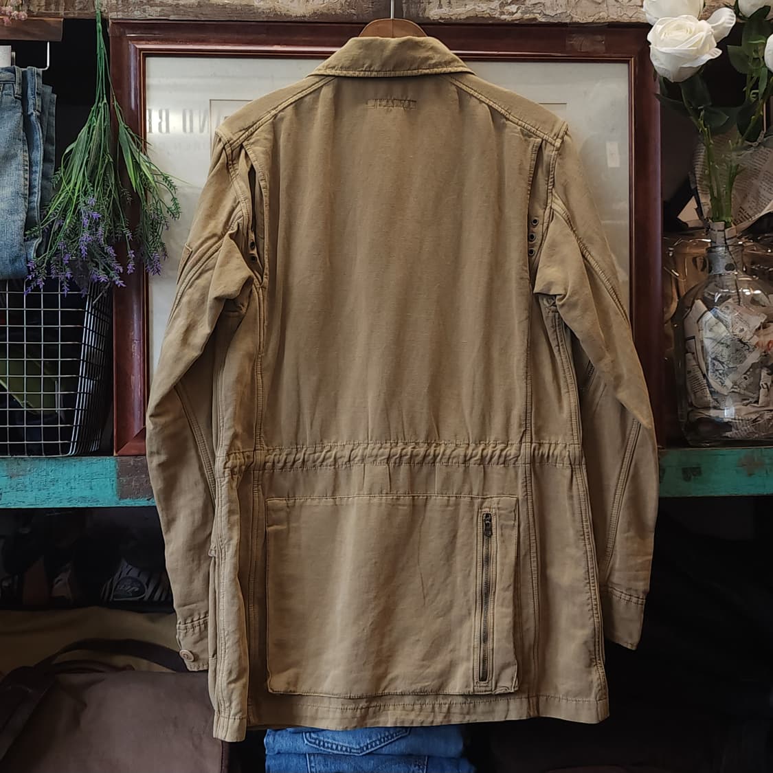 폴로 랄프로렌 여성용 피싱 헌팅 포켓 스포츠맨 린넨 필드자켓 6 상품이미지3