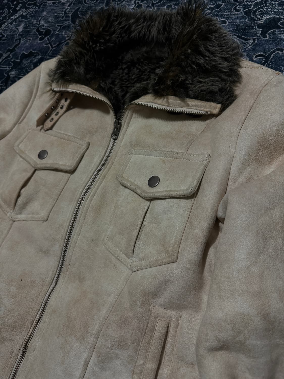 Semantic design 00s ivory trimming fur j 상품이미지2