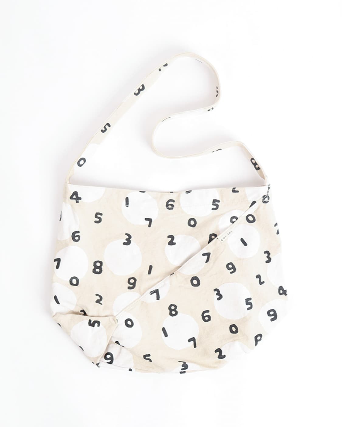 [SOU SOU] 넘버 도트 패턴 캔버스 숄더백 상품이미지5