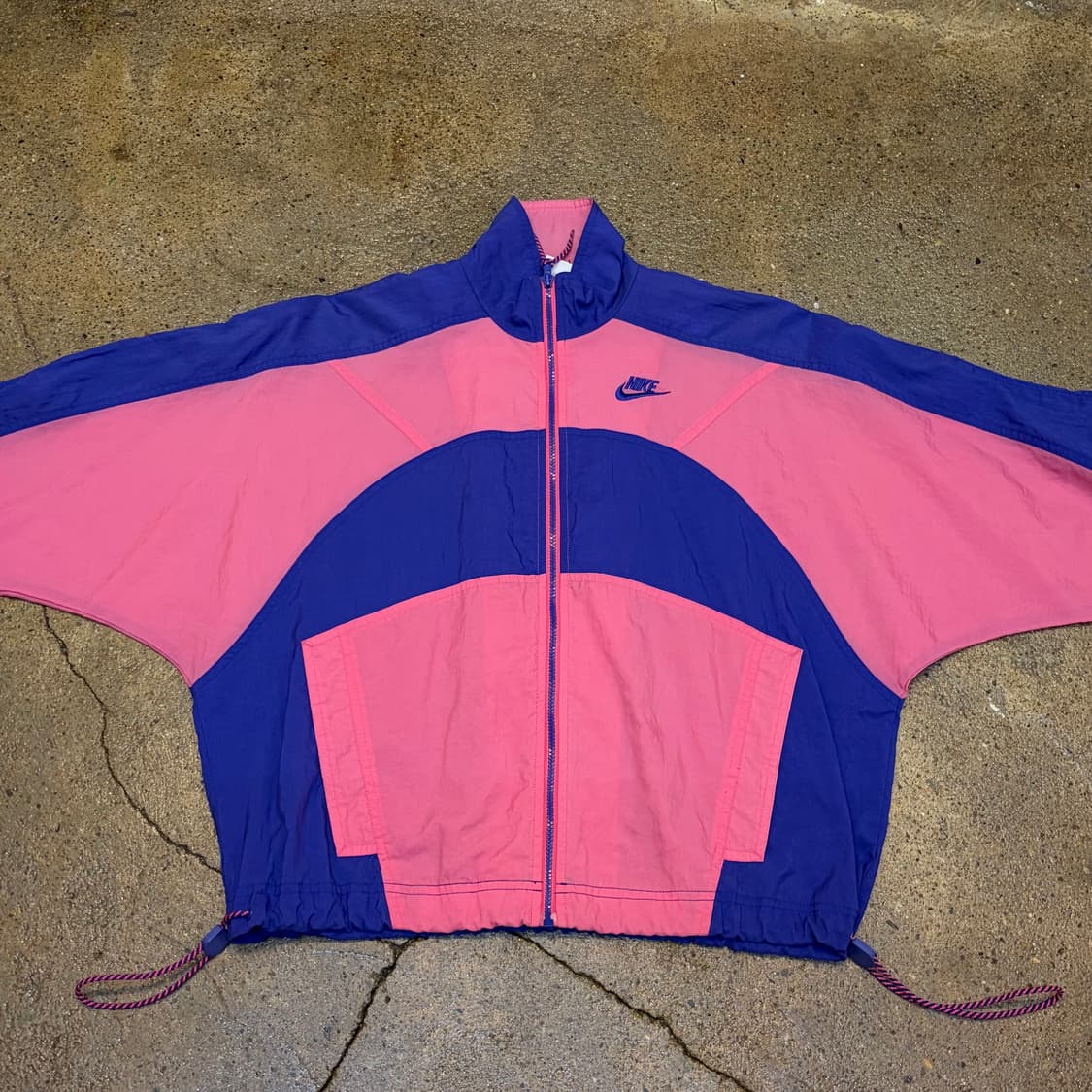 레어 80s 미국 빈티지 나이키 배색 바람막이 상품이미지3