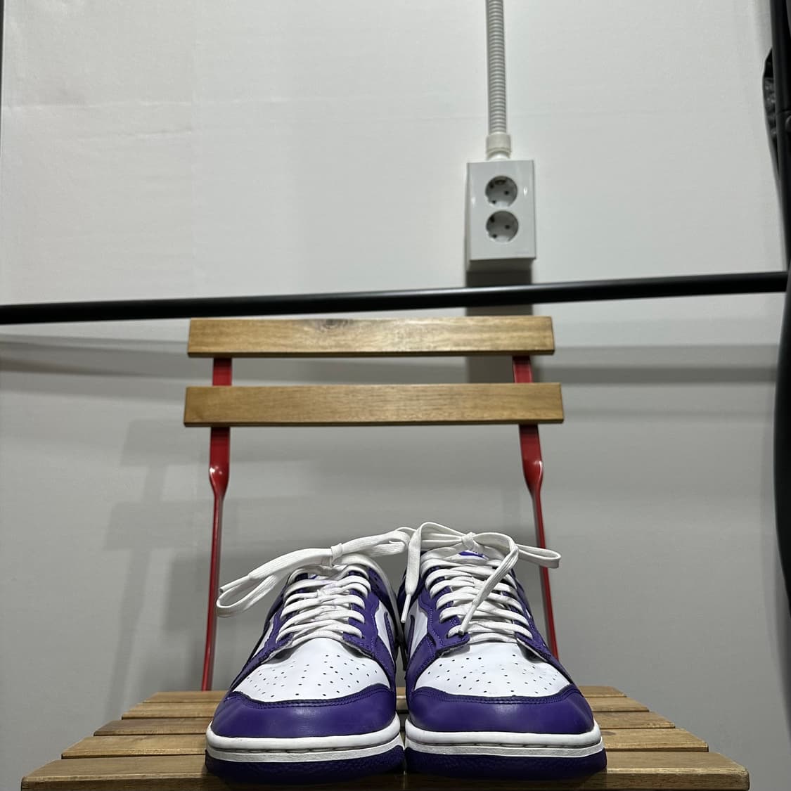 290) 나이키 운동화 남성 남자 신발 덩크 로우 퍼플/화이트 상품이미지2