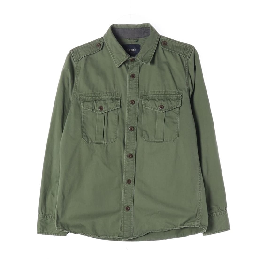 SPAO 워크웨어 투포켓 밀리터리 셔츠 L 상품이미지1