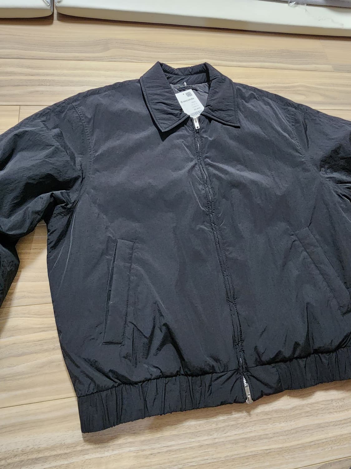 에잇세컨즈패디드블루종자켓점퍼블랙xl 상품이미지6