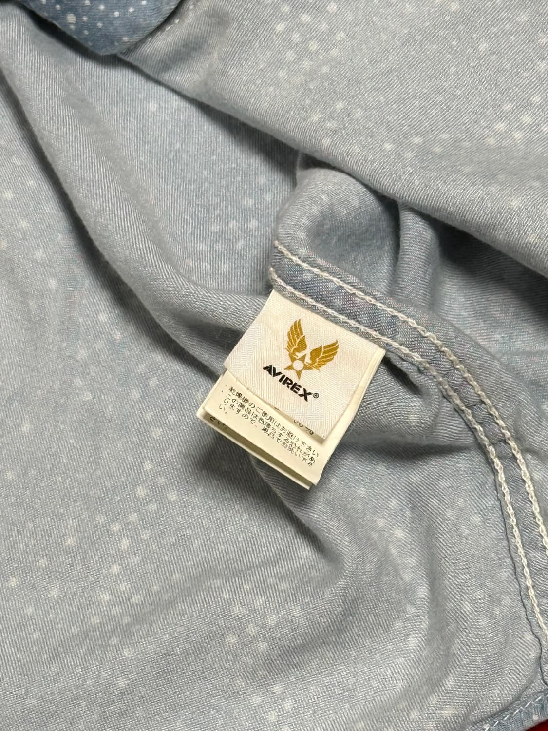 아비렉스 타입블루 패턴데님셔츠 Avirex Type blue shirt 상품이미지8