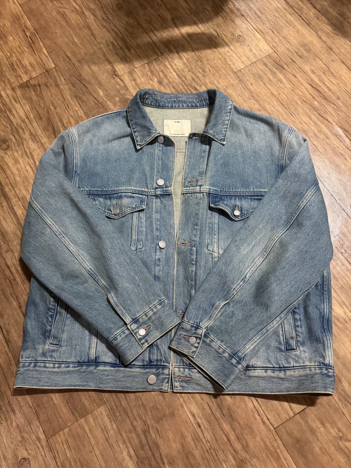 [3] 포터리 데님 트러커 데님 자켓 라이트블루 3사이즈 L사이즈 상품이미지2