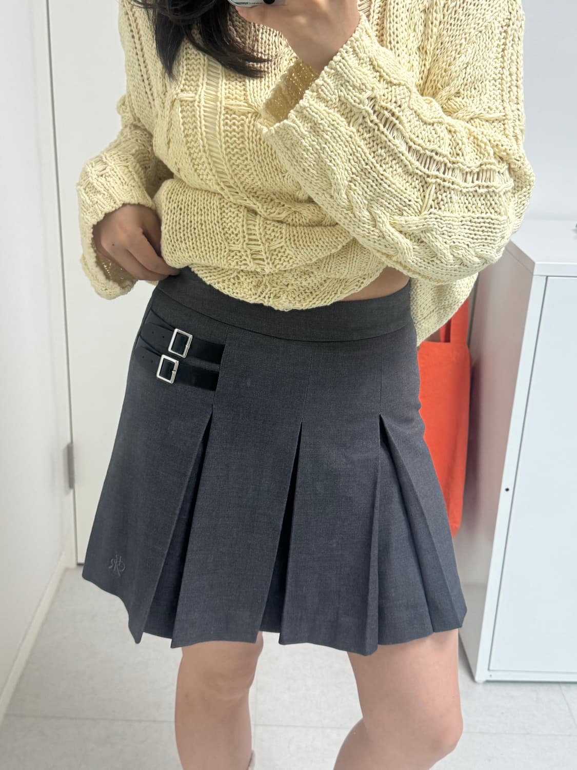 시티브리즈 플리츠 치마 상품이미지4