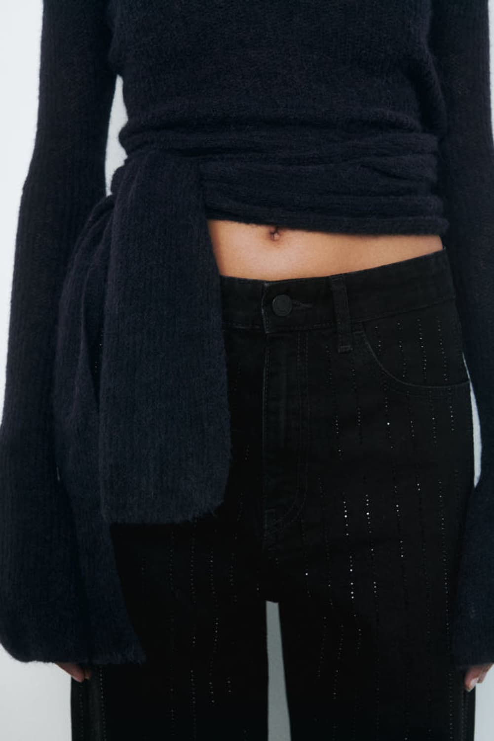 ZARA 울 알파카 블렌드 매듭 스웨터 상품이미지3
