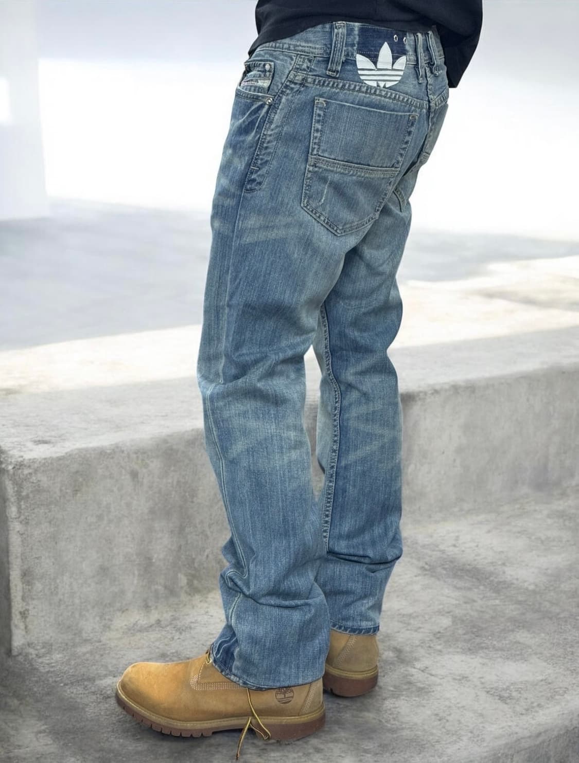 디젤 아디다스 디스트로이드 데미지 워싱 데님 팬츠 상품이미지2