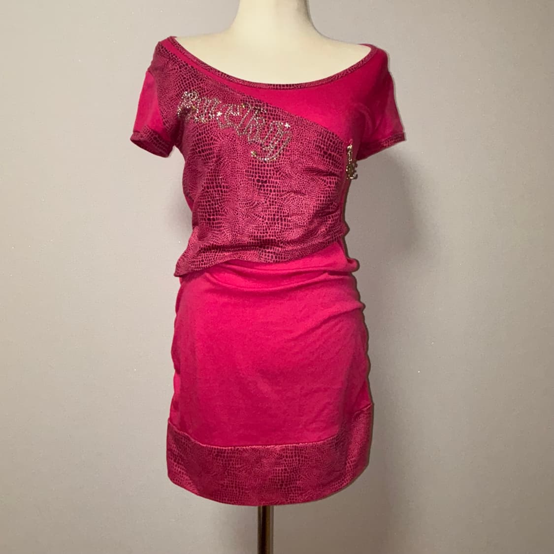 핫핑크 갸루 원피스 상품이미지1