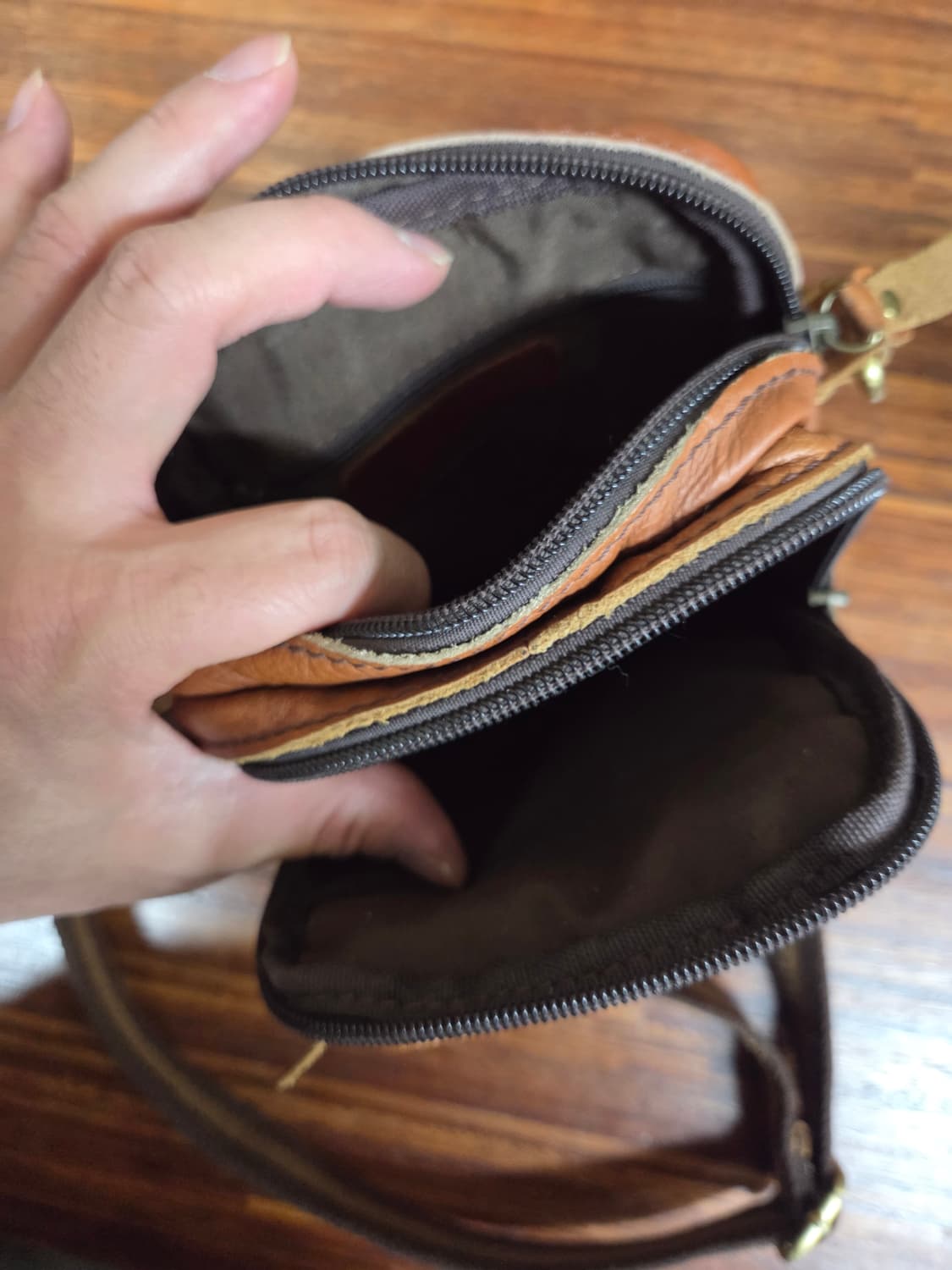 빈티지 샤나 크리스티안 가죽 미니크로스백  상품이미지3