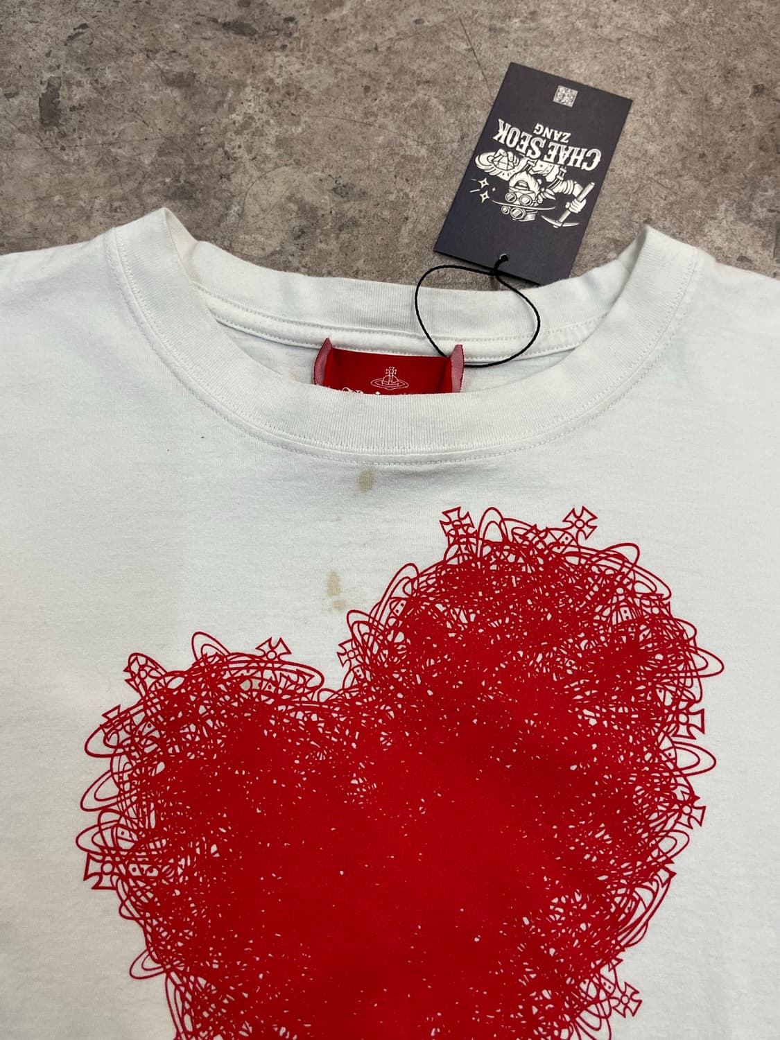 비비안웨스트우드 반팔티 화이트 03 #csz2874 상품이미지5