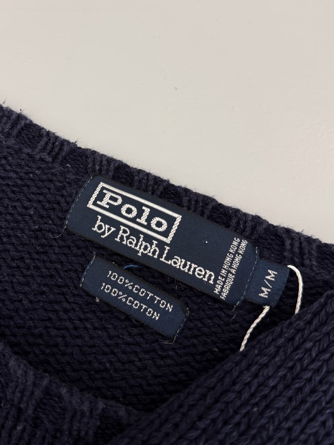 폴로 랄프로렌 루즈핏 90‘s 해비코튼 딥네이비 니트 상품이미지4
