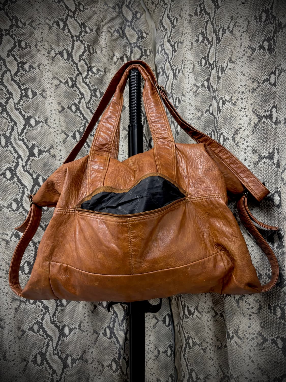 [Y2K Bag] T.B2Jeans Brown Leather Over B 상품이미지6