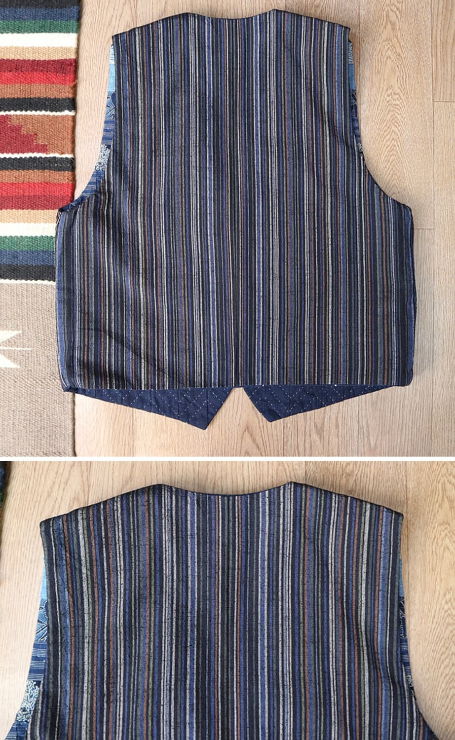 
일본판 MINGEI 핸드메이드 퀼팅 핸드스티치
리버시블 빈티지 베스트 상품이미지9