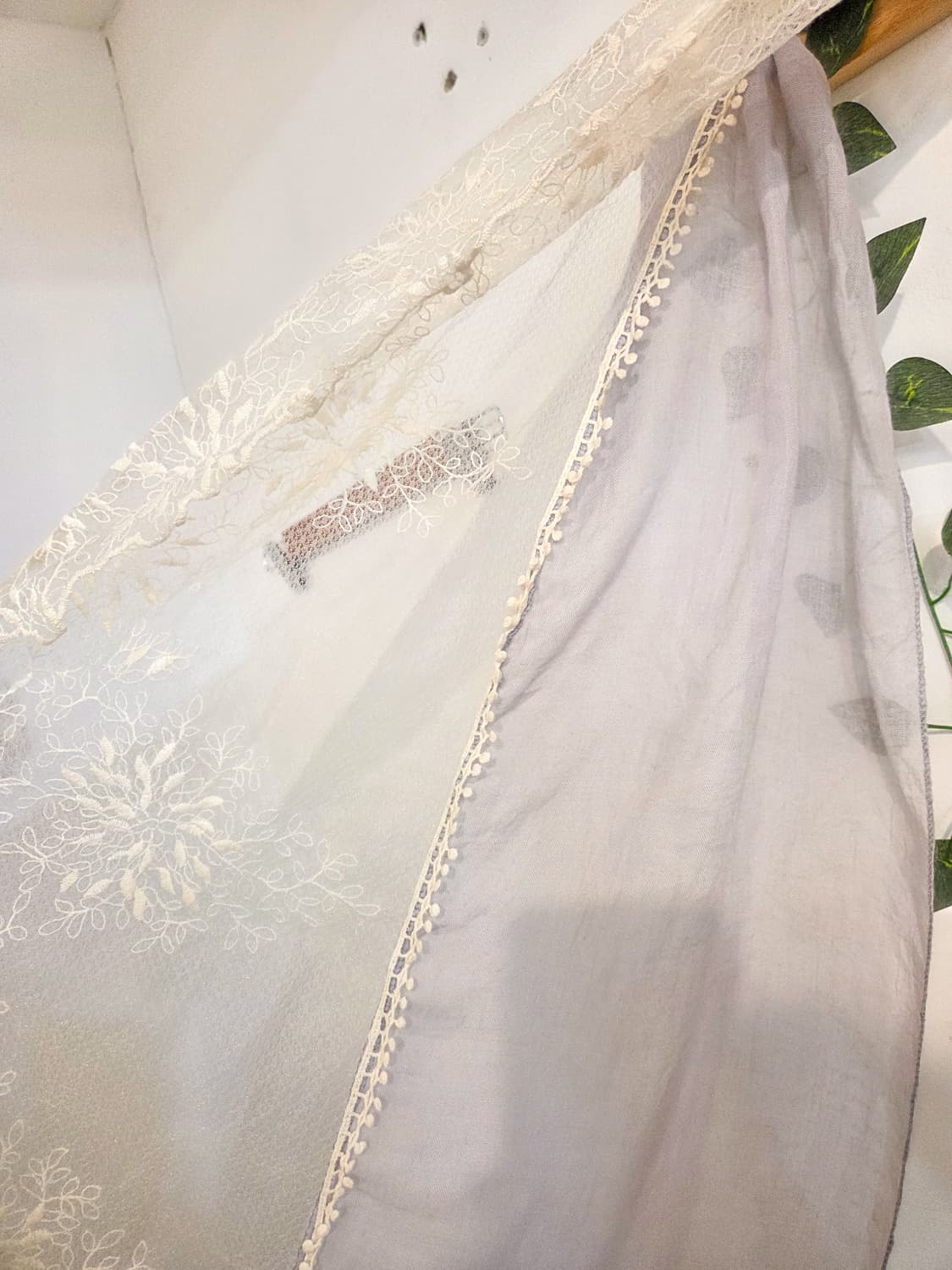 여리여리 레이스 패치워크 머플러 상품이미지4