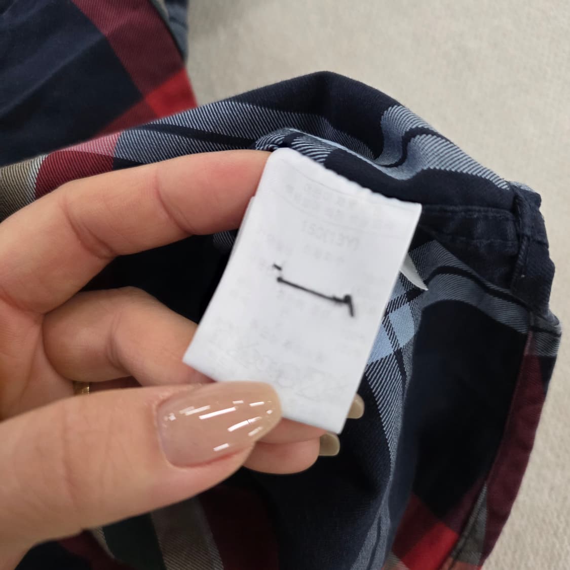 [150] 닥스 키즈 체크 셔츠 남방 0210J 상품이미지4