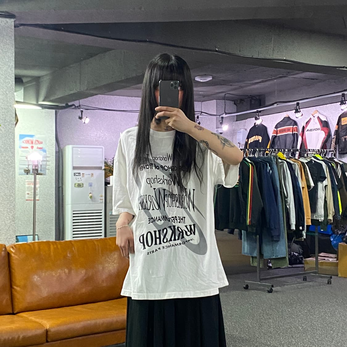 트래블 워크샵 폰트 그래픽 반팔 티셔츠 B4617 상품이미지1