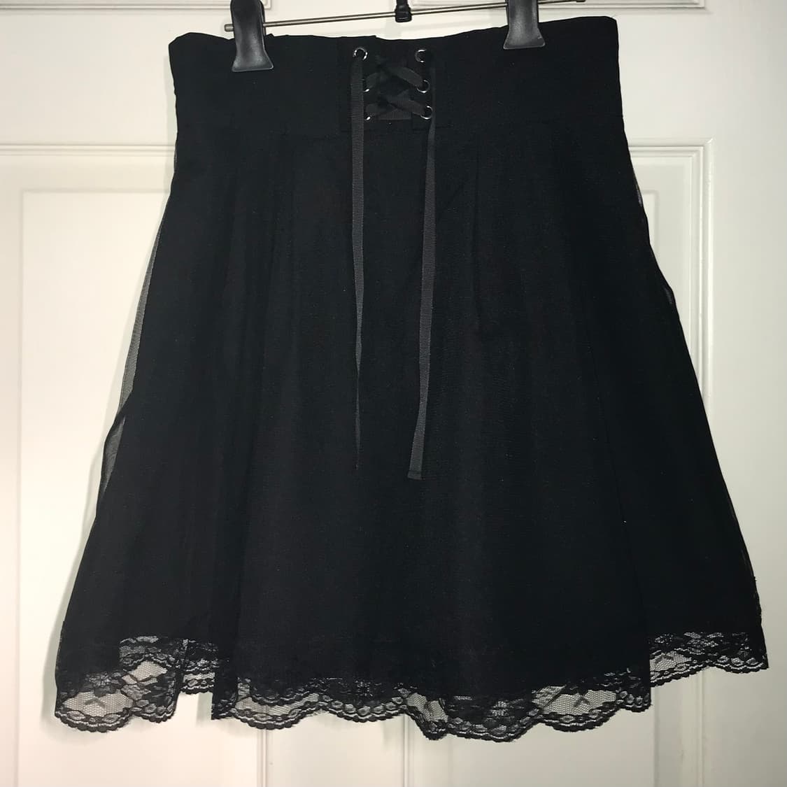 Gothic Black Lace Corset Skirt 상품이미지1
