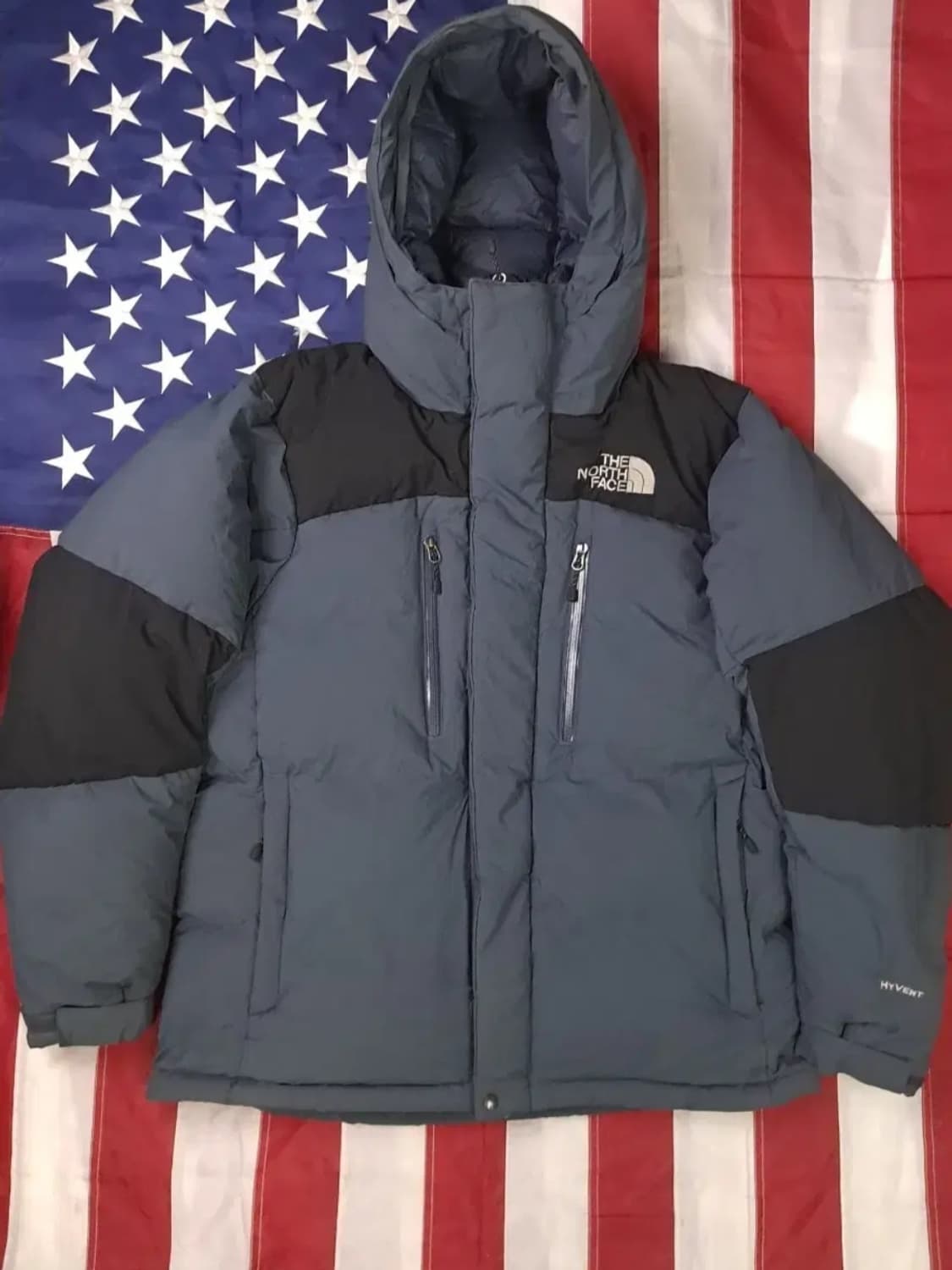 오리지날 노스페이스 하이벤트 프리즘 차콜그레이 패딩 파카 상품이미지1