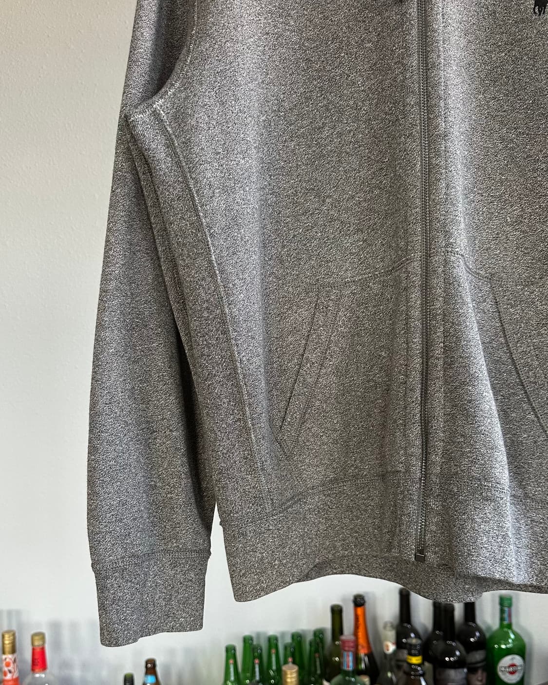 [L]폴로 랄프로렌 그레이 기모 후드집업 상품이미지3