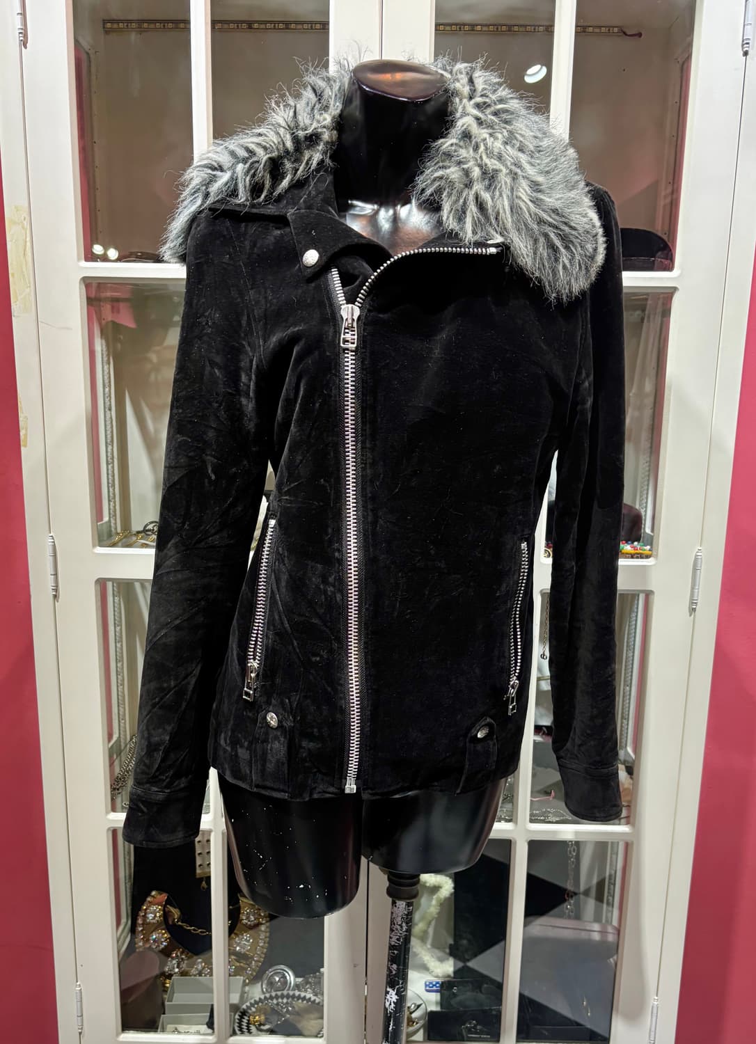 secret agents jacket 시크릿 어젠트 퍼 벨벳 자켓 상품이미지1