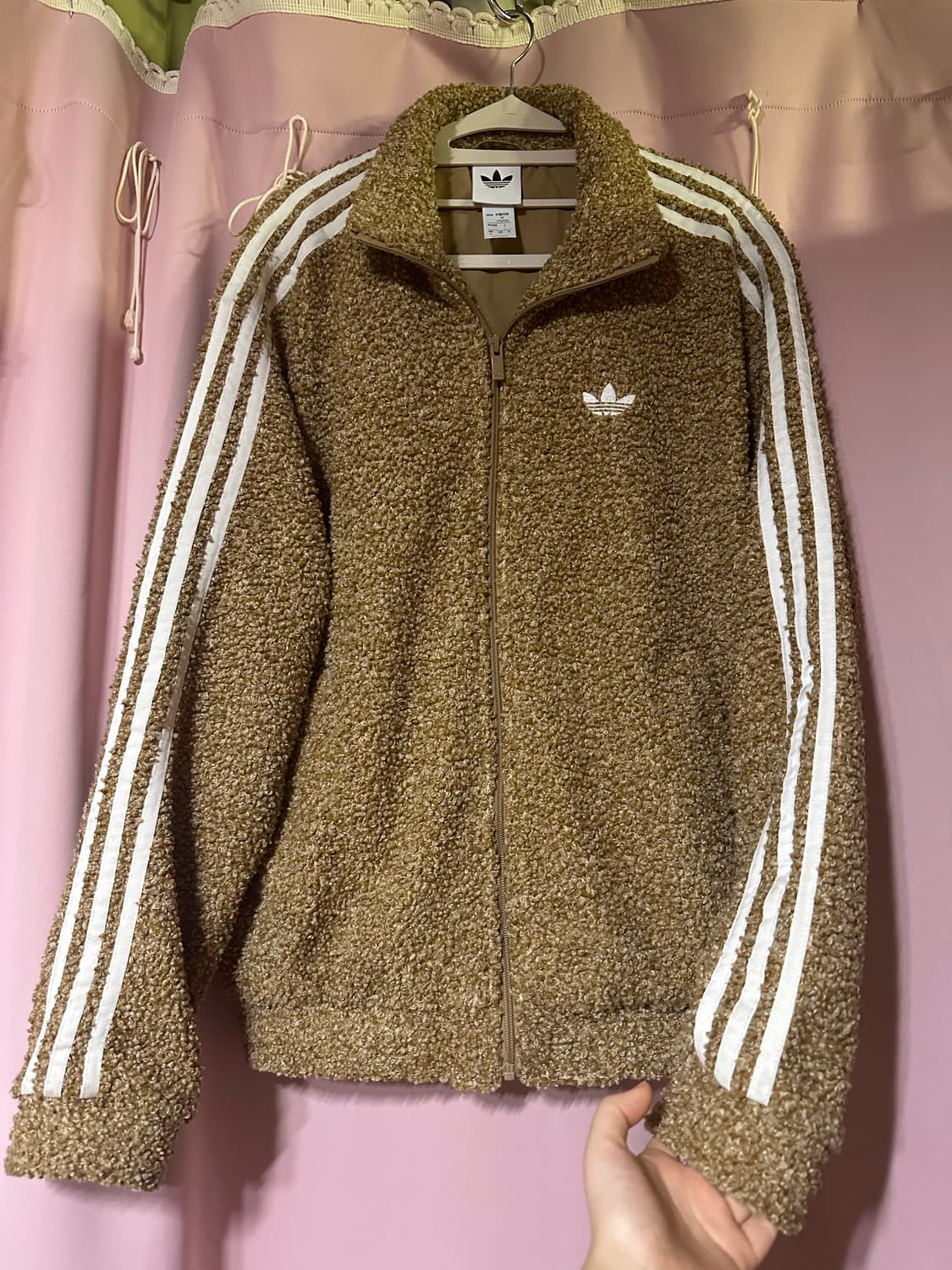 아디다스 부클 파이어버드 트랙탑 뽀글이 플리스 후리스 져지 불꽃 집업 상품이미지1