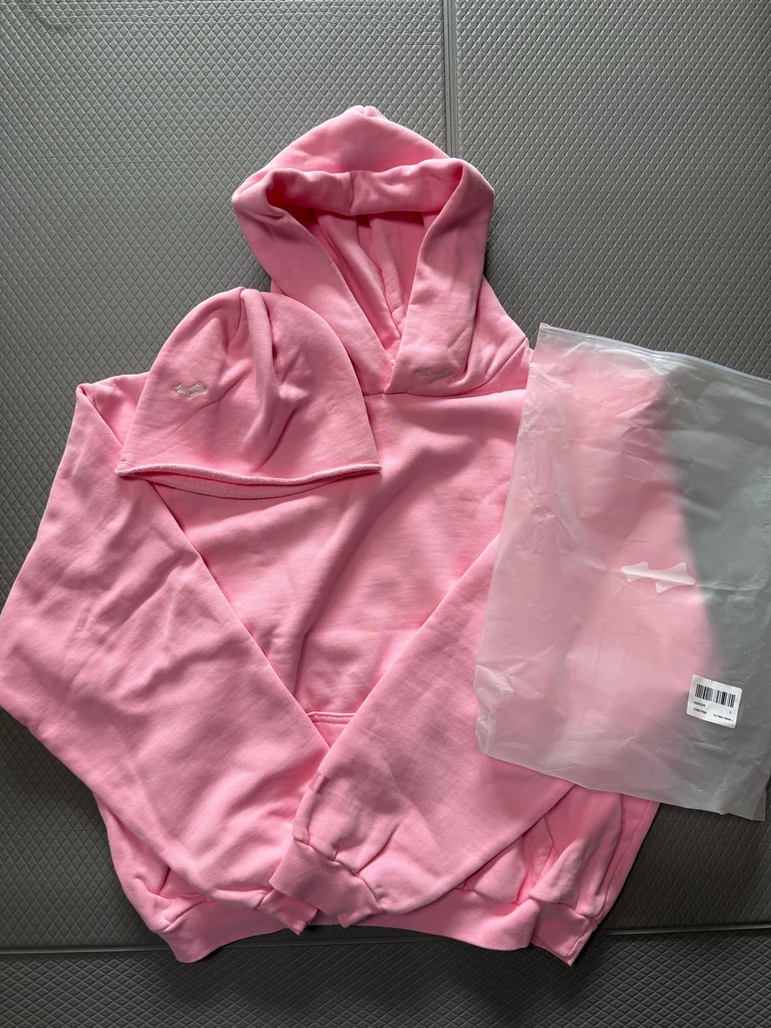 (L,OS) 스카이라크 SKYLRK 클라우디 핑크 후드 & 비니 상품이미지1