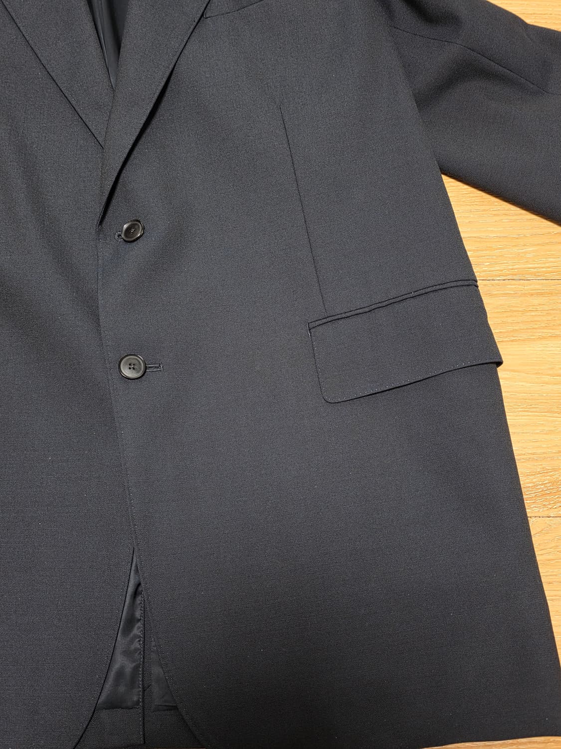 5size택포45만)25ss오라리 키드 모헤어 홉색 자켓 다크네이비 상품이미지4