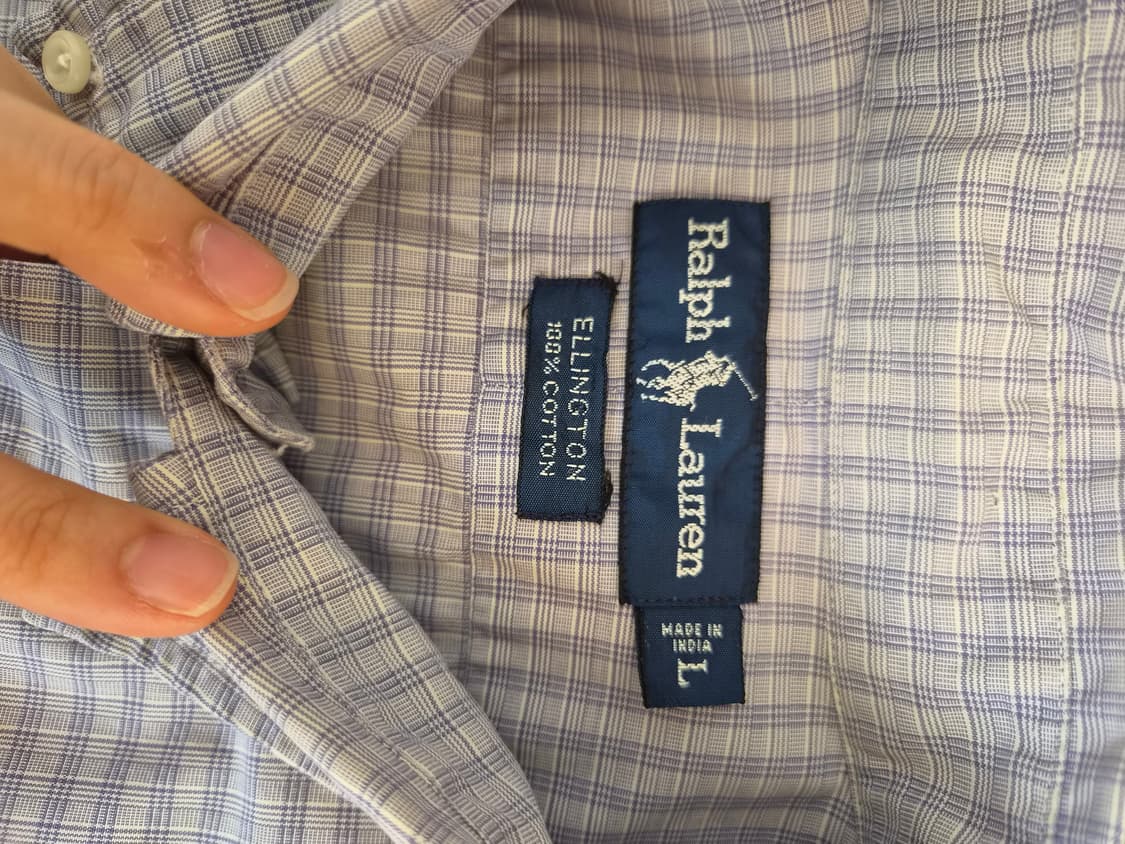 랄프로렌폴로 남성 체크코튼셔츠 L사이즈 상품이미지7