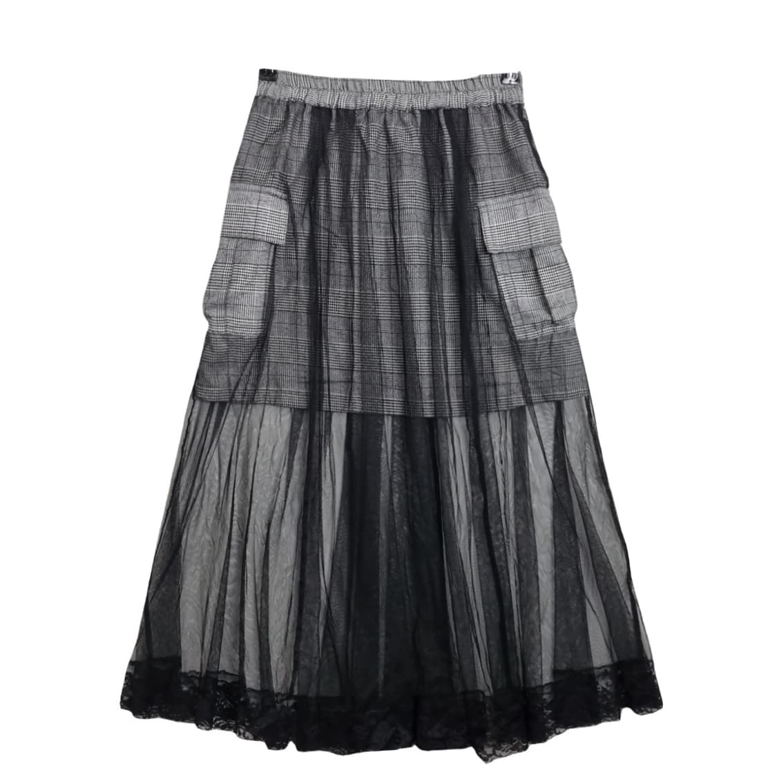 JPN 체크 레이어드 스커트  상품이미지1