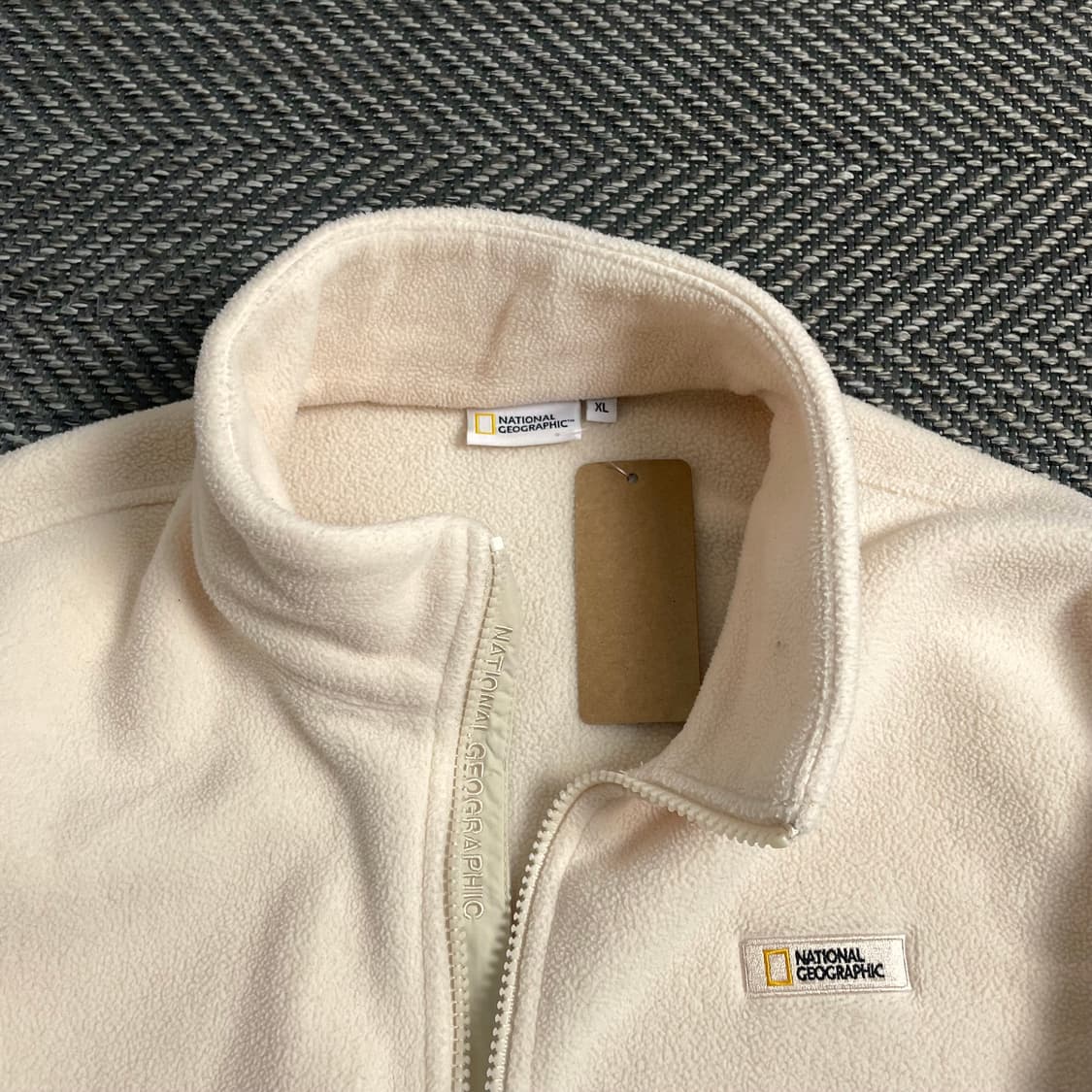 네셔널지오그래픽 와펜 플리스 집업 자켓 아이보리o 4442 상품이미지4