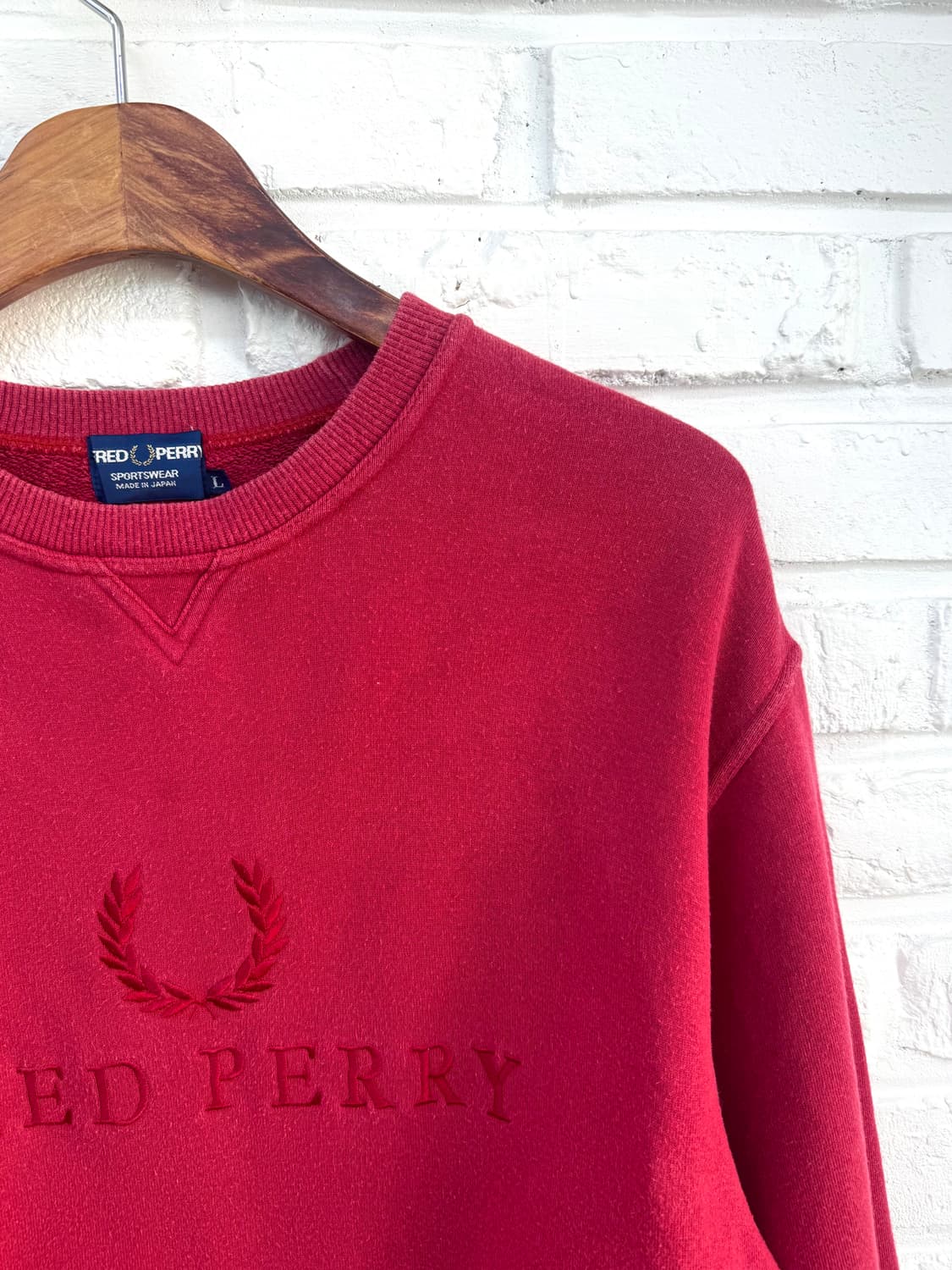 Fred perry 레드 스웻셔츠 상품이미지4