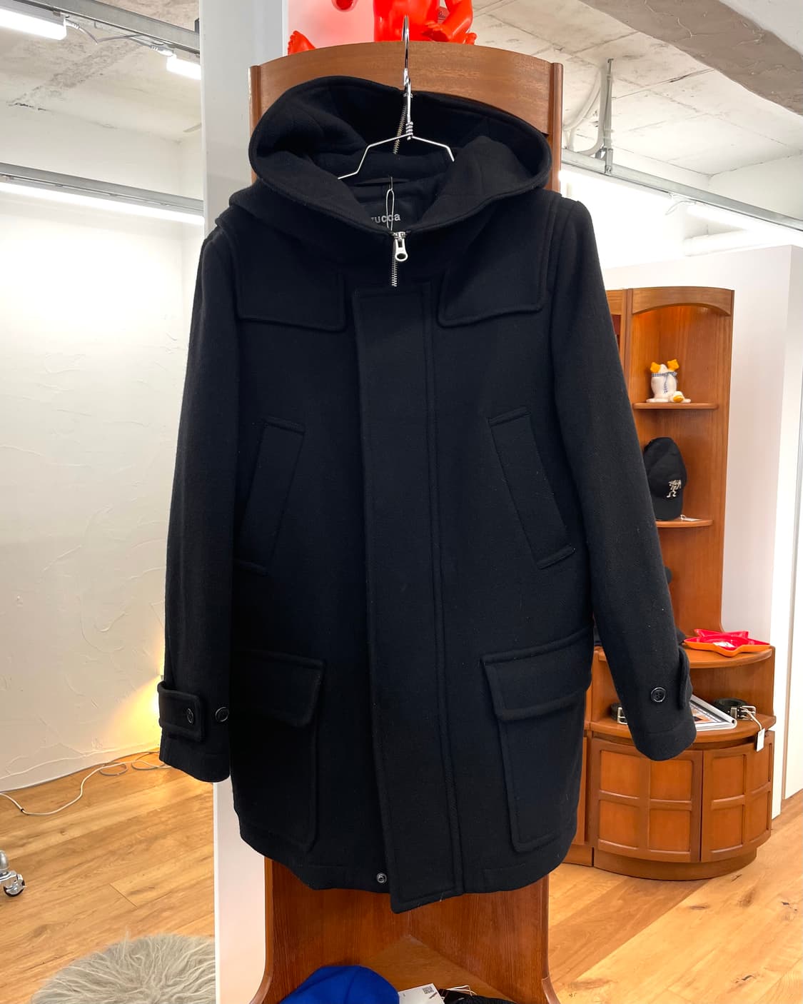 [L] ZUCCa 주카 울 후드 코트 상품이미지6