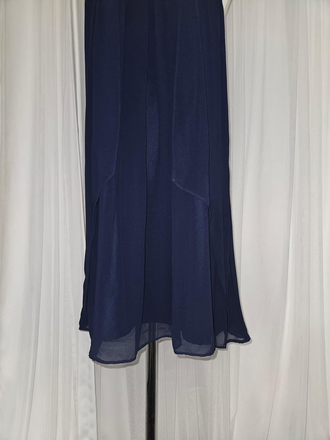 AR angela rose 미드나잇 펄 라인 쉬폰 드레스 상품이미지3