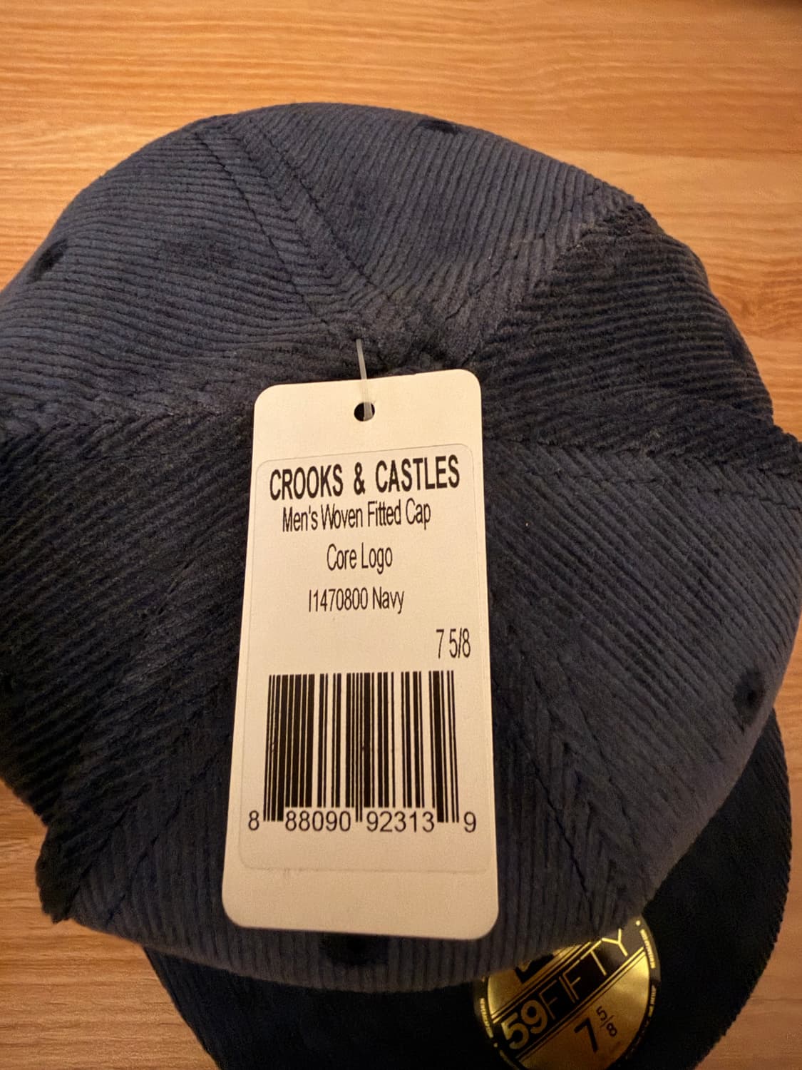 뉴에라 59fifty크룩스앤캐슬 블루 7 5/8 60.6cm 상품이미지6