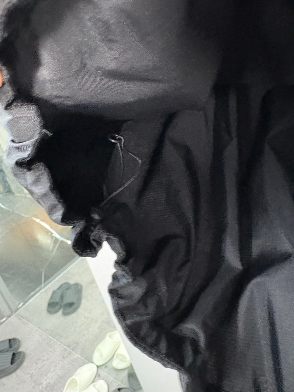 노스페이스 블랙 후드 바람막이 A2886 상품이미지4