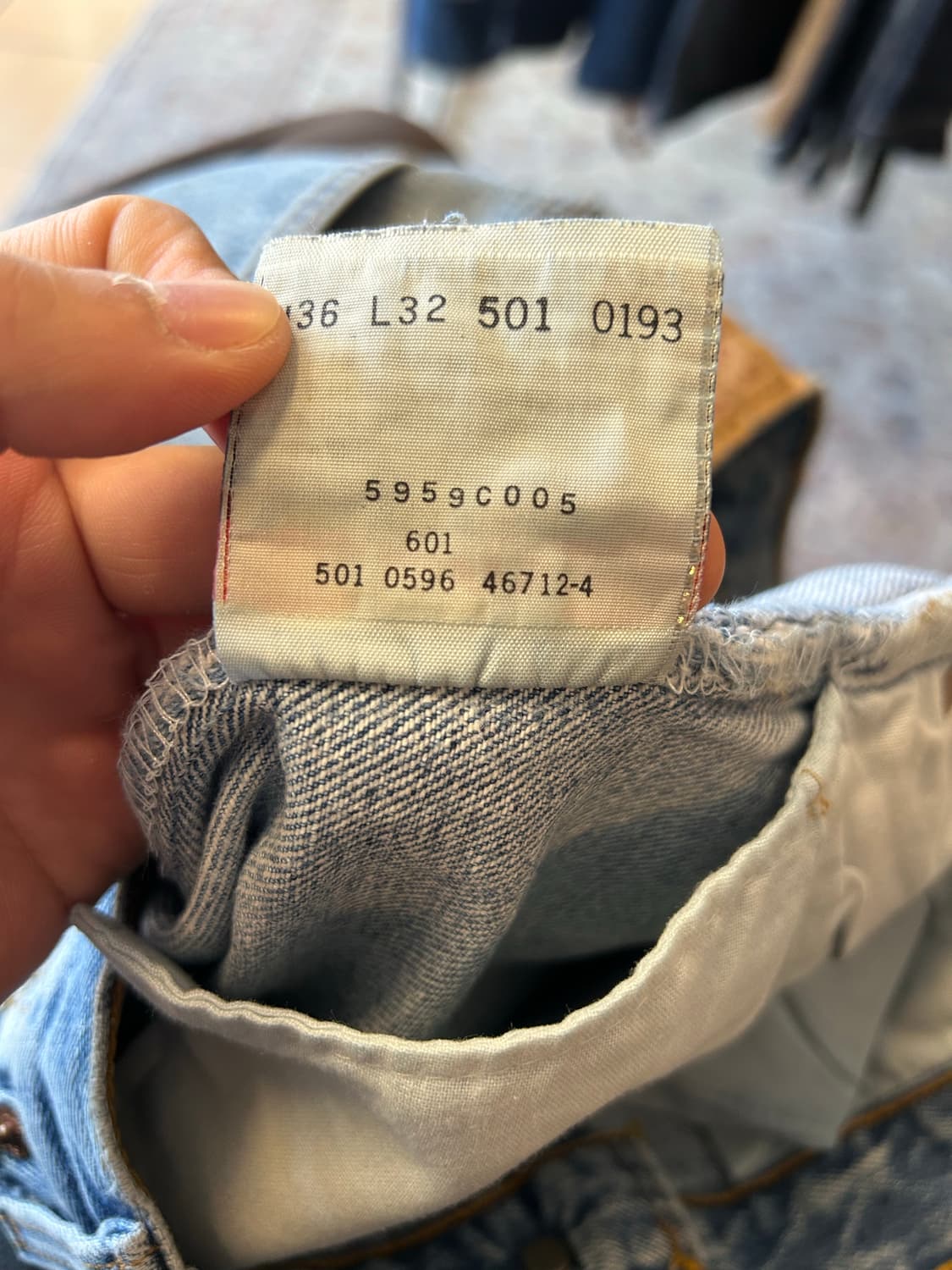 90‘s USA 리바이스501 34in 상품이미지9