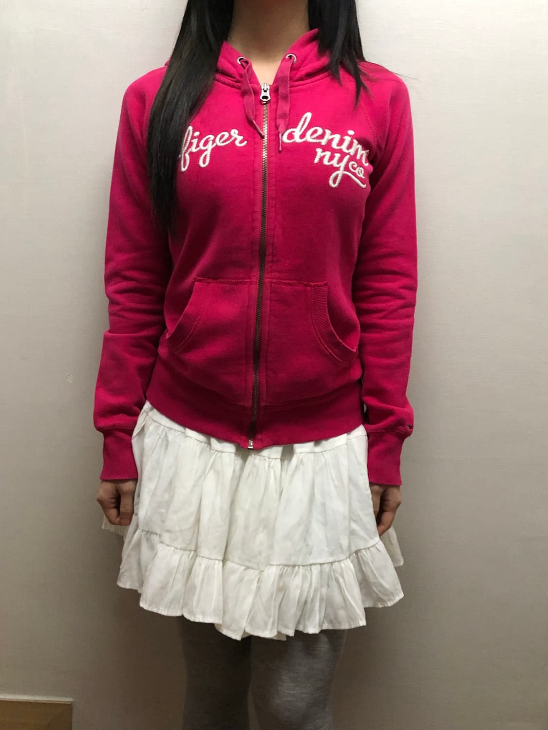 빈티지 타미힐피거 핑크 후드집업 상품이미지7