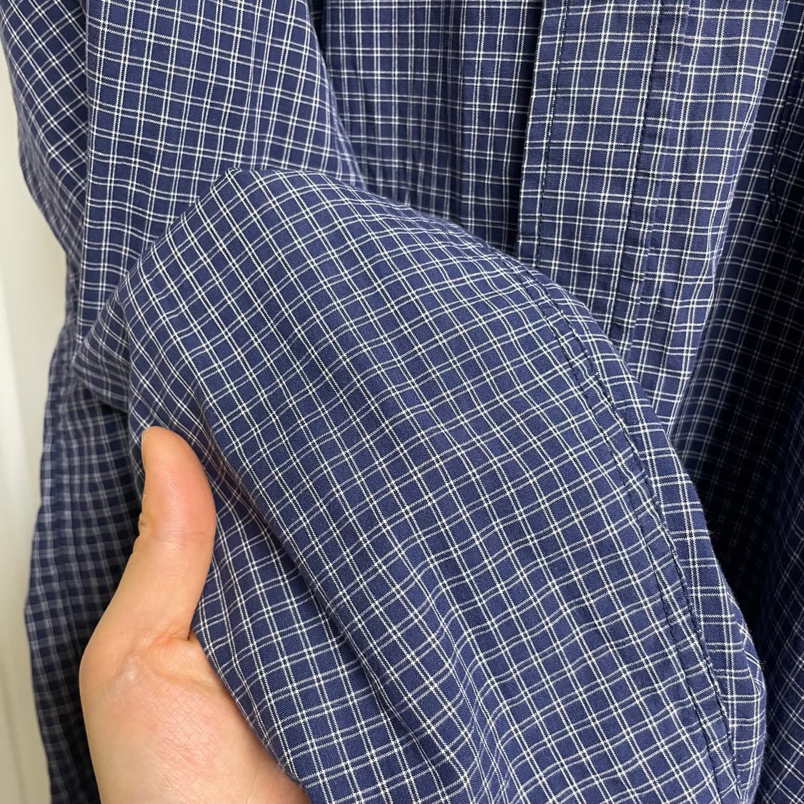 아메리칸 이글 네이비 체크 셔츠 상품이미지8