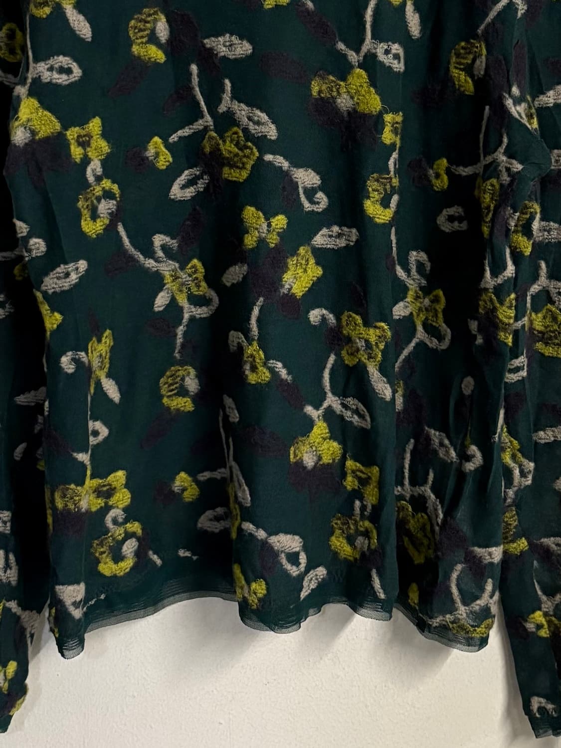 HIROKO KOSHINO floral mesh knit top  상품이미지4