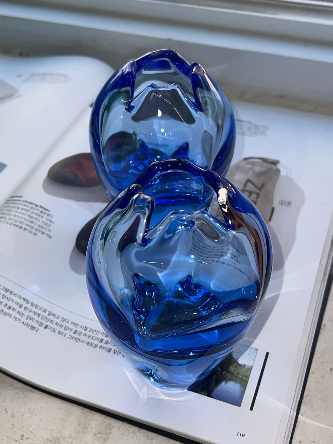 60s Cobalt Blue ZBS Glassworks Handcraft 상품이미지1