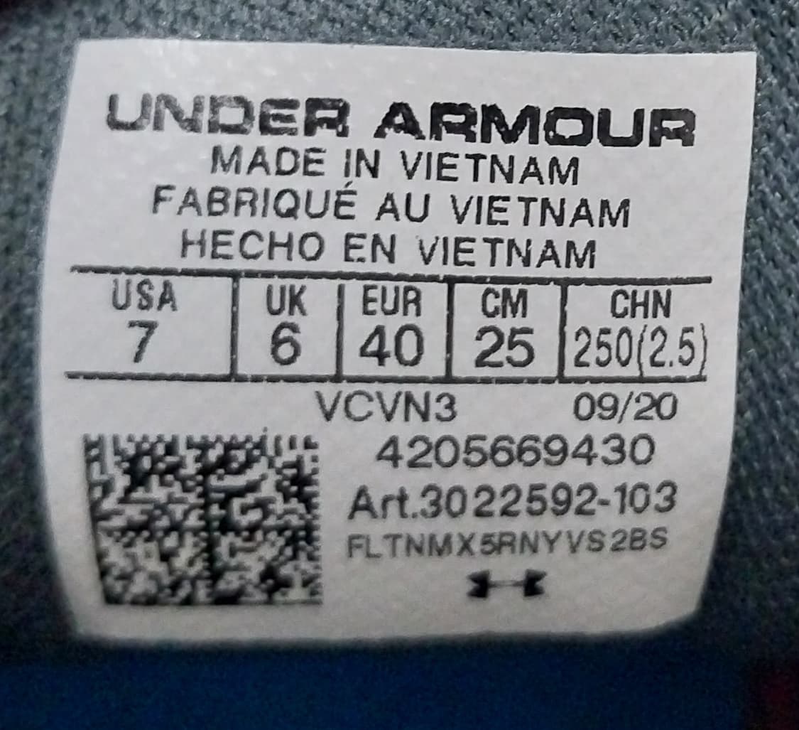 언더아머 차지드 로그2 런닝화 250mm 상품이미지9