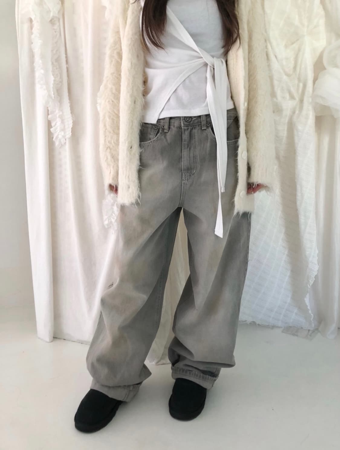 슬립오버 vintage gray denim pants 상품이미지1