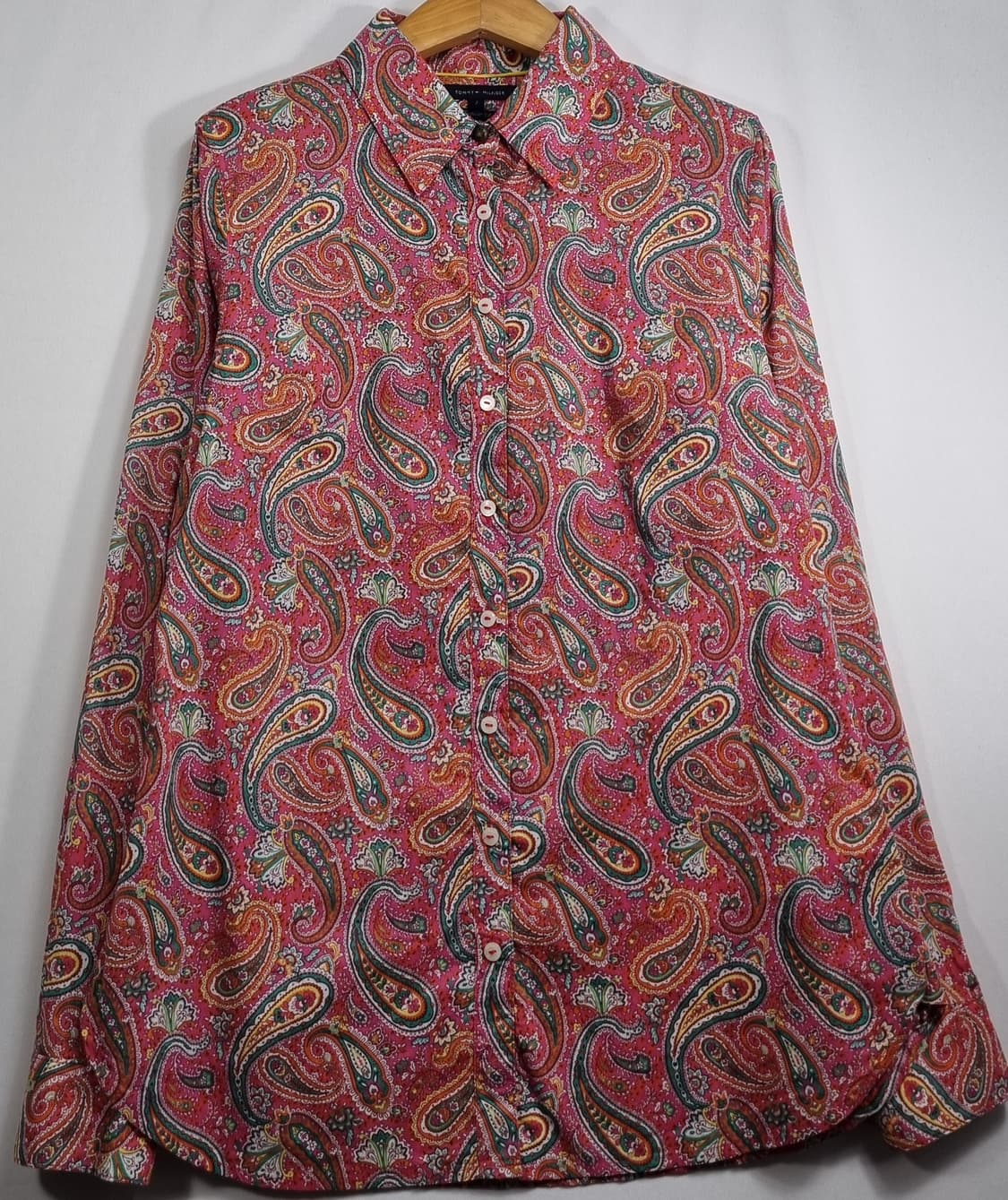 2사이즈 (S_55) 타미힐피거 페이즐리 셔츠 블라우스 상품이미지1