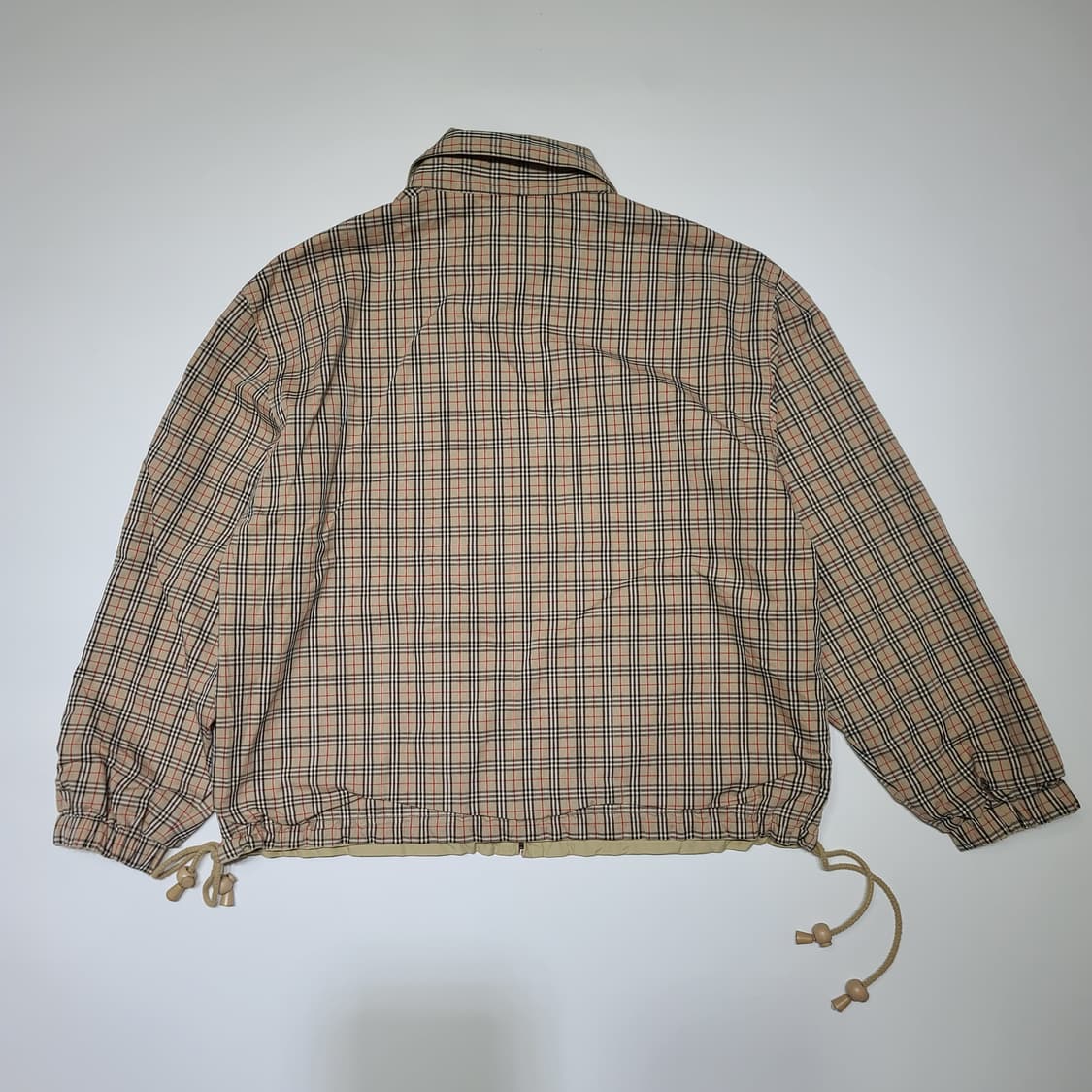 90s 버버리 노바 체크 리버시블 자켓[S~M] 상품이미지5