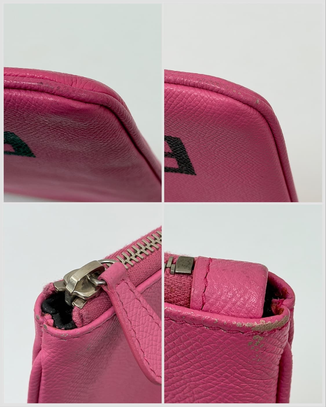 발렌시아가 에브리데이 로고 프린트 레더 클러치 L 상품이미지4